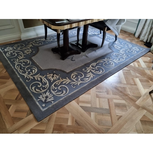 518 - Ferreira de Sá Rugs - Luxury Bespoke Rugs Custom Made Luxury Rug In Blue Grey And Cream Hand Tufted ... 