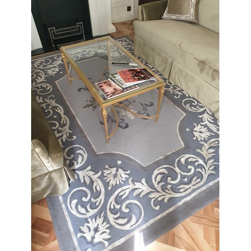 531 - Ferreira de Sá Rugs - Luxury Bespoke Rugs Custom Made Luxury Rug In Blue Grey And Cream Hand Tufted ... 