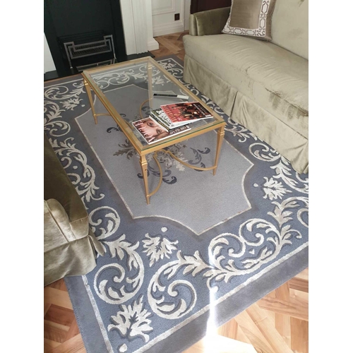 531 - Ferreira de Sá Rugs - Luxury Bespoke Rugs Custom Made Luxury Rug In Blue Grey And Cream Hand Tufted ... 