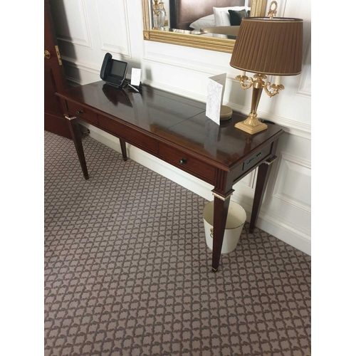 546 - Kingswood Writing Desk / Dressing Table With Two Faux Drawers And Pop-Up Leather Lid Fitted Internal... 