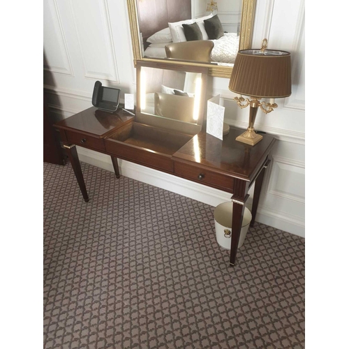 546 - Kingswood Writing Desk / Dressing Table With Two Faux Drawers And Pop-Up Leather Lid Fitted Internal... 