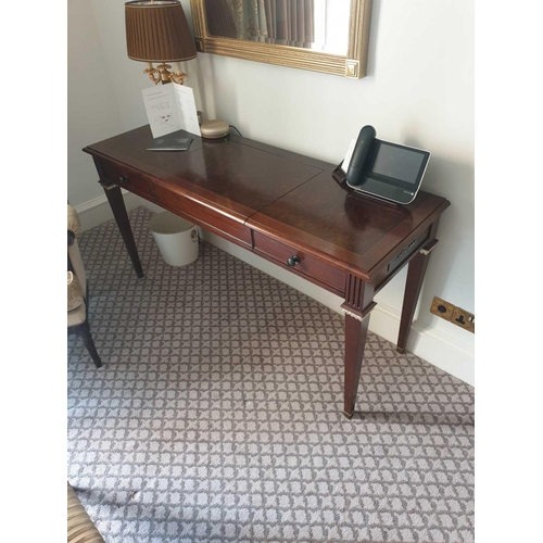 583 - Kingswood Writing Desk / Dressing Table With Two Faux Drawers And Pop-Up Leather Lid Fitted Internal... 