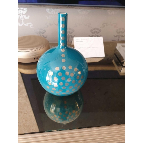 709 - Jonathan Adler Ceramic Green Bud Vase 16cm (Room 310 & 311)