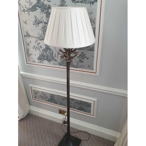 820 - Heathfield And Co Coral Standard Lamp With Linen Shade, 180cms (Room 317 & 318)