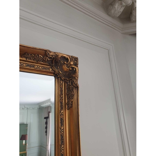 861 - Rectangular Bevelled Mirror In Ornate Gold-Painted Wooden Frame 740mm x 1030mm (Room 317 & 318)