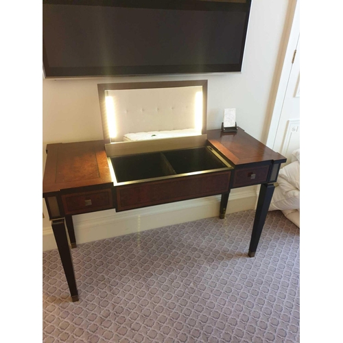 959 - Kingswood Writing Desk With Two Faux Drawers And Pop-Up Leather Lid Fitted Internally With Illuminat... 