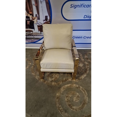 20 - Bernhardt Dorwin Chair The Dorwin Chair By Bernhardt Made Of A Buttery Soft, Cream Coloured Leather ... 