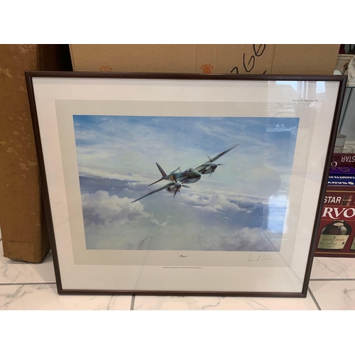 708 - Robert Taylor Limited Edition Print Mosquito, A Rare Edition Print Signed By Leonard Cheshire VC. 63... 