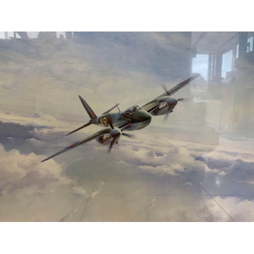 708 - Robert Taylor Limited Edition Print Mosquito, A Rare Edition Print Signed By Leonard Cheshire VC. 63... 