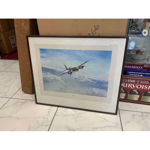 708 - Robert Taylor Limited Edition Print Mosquito, A Rare Edition Print Signed By Leonard Cheshire VC. 63... 