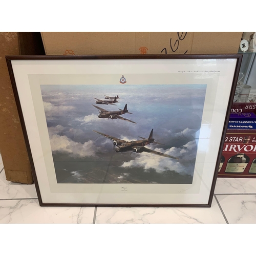 709 - Robert Taylor Limited Edition Print By Wellington Signed By Wellington Pilot, Bill Townsend 63 X 52c... 