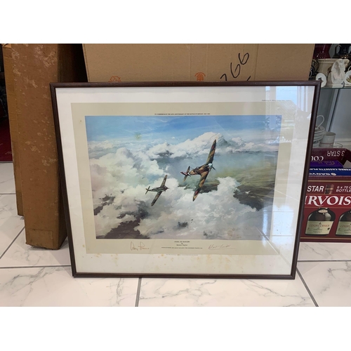 712 - Robert Taylor Limited Edition Art Print Duel Of Eagles The Image Depicts RAF Legend Douglas Bader An... 