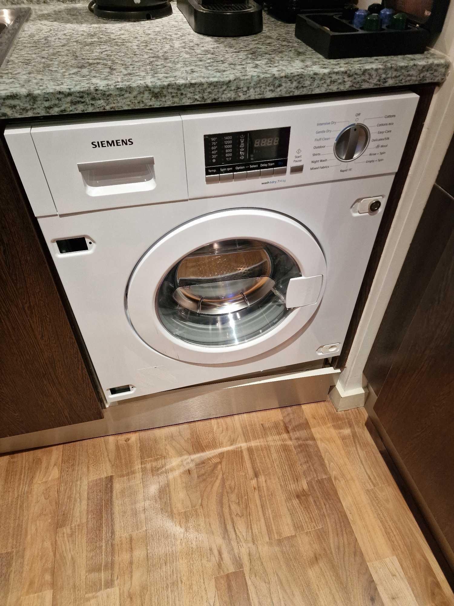 Siemens WK14D321GB iQ300 Integrated Washer Dryer, 7kg Wash/4kg Dry Load