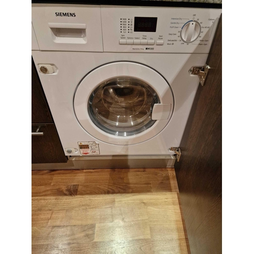 1027 - Siemens IQ-300 WK14D322GB Integrated 7Kg / 4Kg Washer Dryer with 1400 rpm - White - E Rated H82 x W5... 