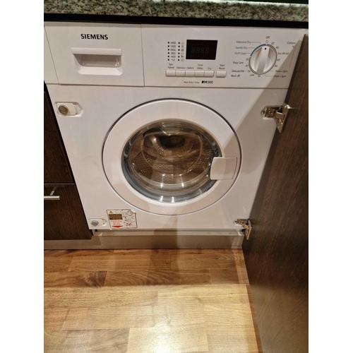 1027 - Siemens IQ-300 WK14D322GB Integrated 7Kg / 4Kg Washer Dryer with 1400 rpm - White - E Rated H82 x W5... 