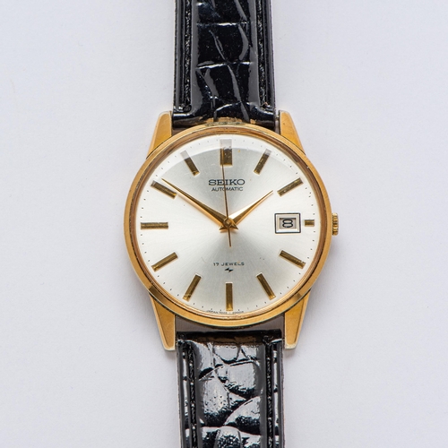 19 - Seiko Automatic Gold Plated Gents Watch, Made in Japan, Date, 17 Jewels 

  Ref: 7005-2000 
 

  Mec... 