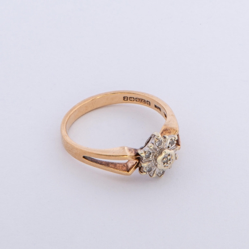 164 - 0.07 Cts Diamond Gold Ring, 9K Gold, Size L to M 

  Metal: Yellow Gold 9K/375 
 

  Weight: 2.54 gr... 