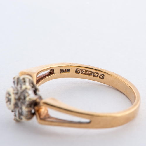 164 - 0.07 Cts Diamond Gold Ring, 9K Gold, Size L to M 

  Metal: Yellow Gold 9K/375 
 

  Weight: 2.54 gr... 