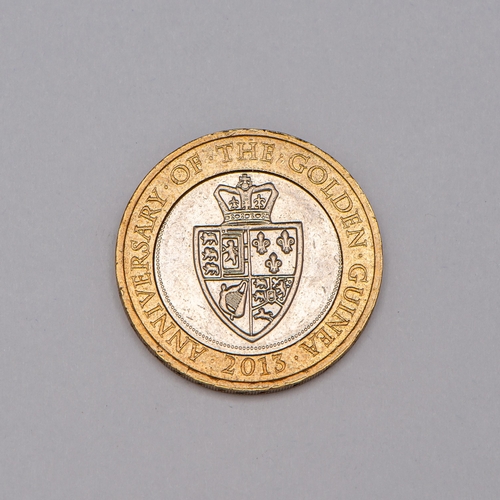 209 - 2013 Anniversary of the Guinea Two Pounds Coin Error Circulated. Dots Misalignment on Both Obverse a... 