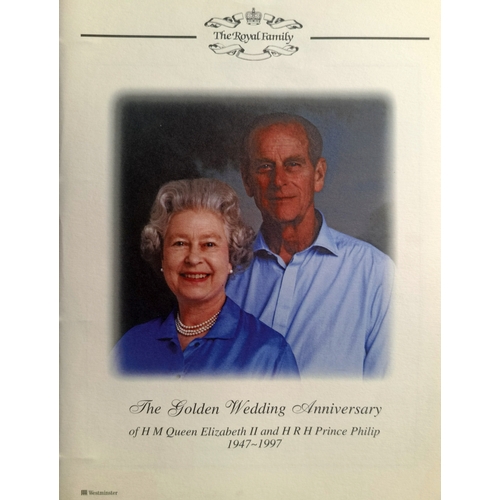 81 - The Royal Family Album 'The Golden Wedding Anniversary' # W4620 Collection. Contains 13 Pages: Certi... 