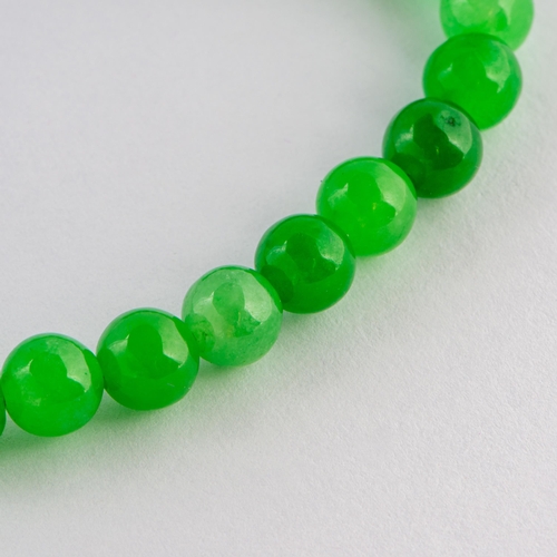 116 - 38 Ct Natural Green Jade Silver Slider Bracelet, Silver 925, Limited Edition 1 of 80 Pieces, TGGC Ce... 