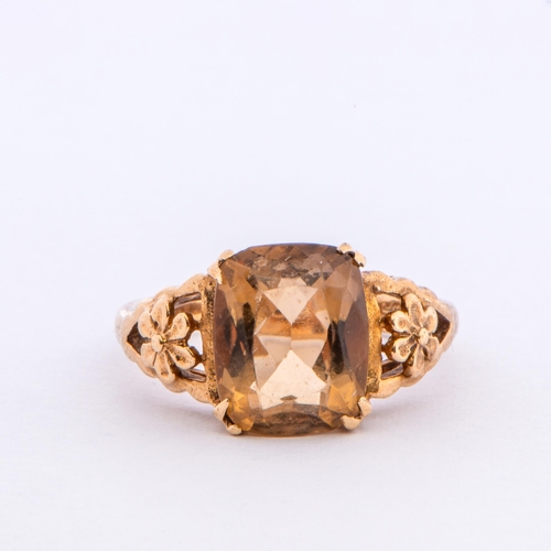 171 - 2.69 Cts Natural Smoky Quartz Gold Ring, 9K Gold, Size J 

  Metal: Yellow Gold 9K/375 
 

  Weight:... 