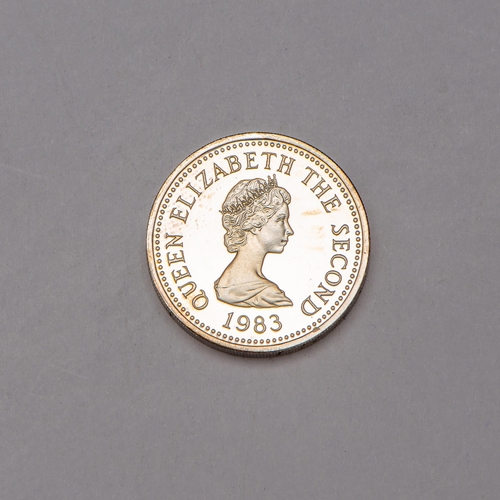 198 - 1983 - 1 Pound - Elizabeth II St. Helier, Bailiwick of Jersey, Nickel Brass, Encapsulated 

  Metal:... 