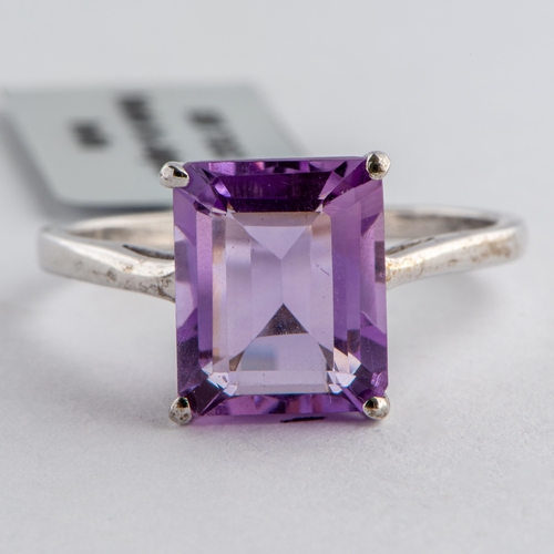 222 - 4.53 Ct Natural Rose de France Amethyst Silver Ring, Silver 925, Limited Edition 1 of 288 Pieces, TG... 