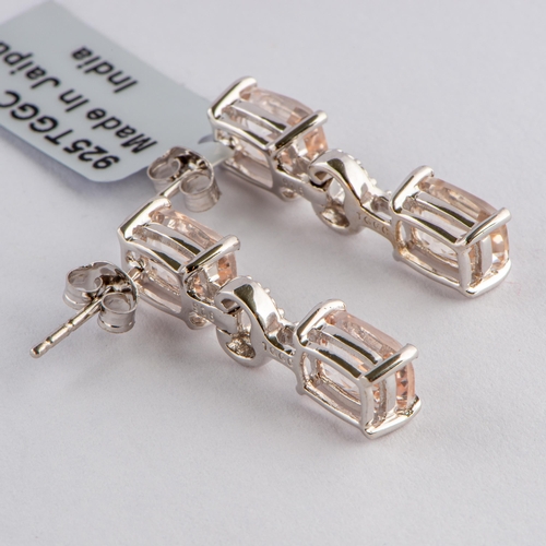 251 - 7.11 Ct Natural Galileia Topaz Silver Earrings, Silver 925, Limited Edition 1 of 57 Pieces, TGGC Cer... 