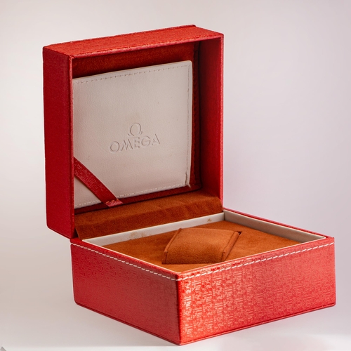 302 - Original Omega Watch Box, With original Omega Guarantee and Certificate cards. 13.6x13.6 mm 
Conditi... 