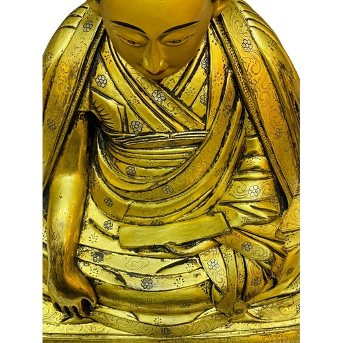 20019 - A Chinese bronze made gilt Buddaha, 16/17th Century Pr. Size:(Height34cm) Condition:(Good Condition,... 