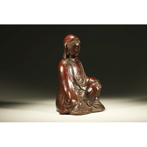 20027 - A Chinese bamboo made buddaha, Qing Daynasty Pr.  Size:(Height24cm, Width14.5cm, Length16cm) Conditi... 