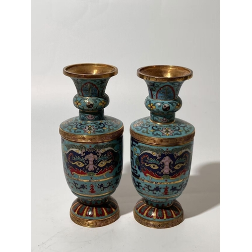 20052 - A Chinese bronze Cloisonne vase,  16/17th Century Pr. Size:(Height14cm) Condition:(Good Condition, n... 