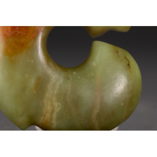 20075 - A Chinese jade ornament, 18th/19th Pr Size:(Width5.5cm, Length7cm, Weight120g) Condition:(Good Condi... 