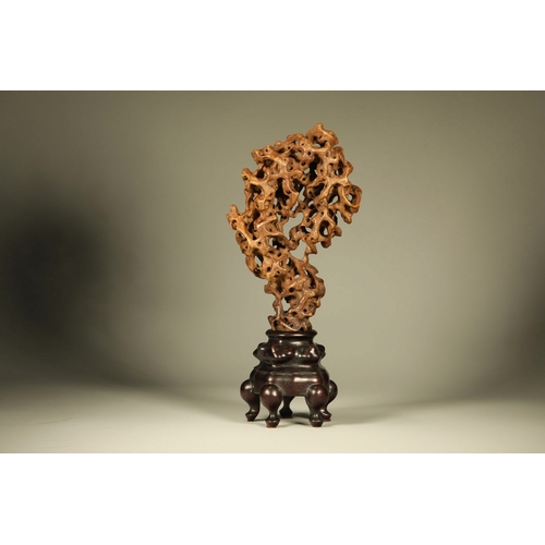 20104 - A Chinese stone ornament, 17th Pr. Size:(Height33cm, Width10cm, Length10cm) Condition:(Good Conditio... 