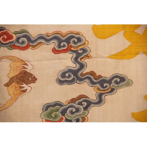 20112 - A Chinese KE silk, 18th Pr. Size:(Width110cm, Length175cm) Condition:(Good Condition, no repairment,... 