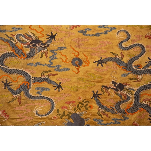 20113 - A Chinese KE silk, 19th Pr. Size:(Width120cm, Length93cm) Condition:(Good Condition, no repairment, ... 