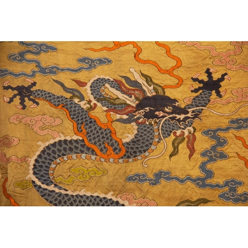 20113 - A Chinese KE silk, 19th Pr. Size:(Width120cm, Length93cm) Condition:(Good Condition, no repairment, ... 