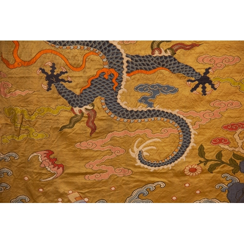 20113 - A Chinese KE silk, 19th Pr. Size:(Width120cm, Length93cm) Condition:(Good Condition, no repairment, ... 