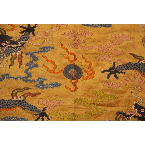 20113 - A Chinese KE silk, 19th Pr. Size:(Width120cm, Length93cm) Condition:(Good Condition, no repairment, ... 