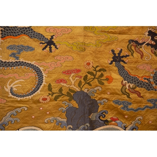 20113 - A Chinese KE silk, 19th Pr. Size:(Width120cm, Length93cm) Condition:(Good Condition, no repairment, ... 