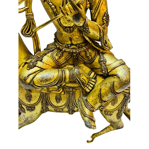 20116 - A Chinese bronze made gilt Buddaha, 16/17th Century Pr. Size:(Height44cm) Condition:(Good Condition,... 