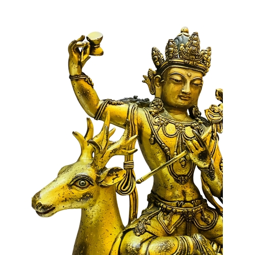 20116 - A Chinese bronze made gilt Buddaha, 16/17th Century Pr. Size:(Height44cm) Condition:(Good Condition,... 