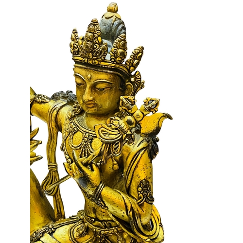 20116 - A Chinese bronze made gilt Buddaha, 16/17th Century Pr. Size:(Height44cm) Condition:(Good Condition,... 