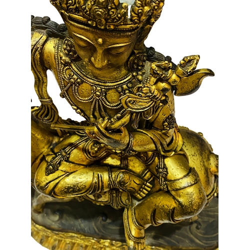 20116 - A Chinese bronze made gilt Buddaha, 16/17th Century Pr. Size:(Height44cm) Condition:(Good Condition,... 