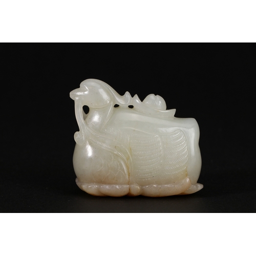 20130 - A Chinese jade ornament, 18th/19th Pr Size:(Length5cm, Width2.8cm, Height4.2cm, Weight89g) Condition... 