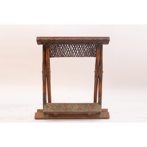 20142 - A Chinese huanghuali made stool, 18th Pr. Size:(Height53cm, Width43cm, Length60cm) Condition:(Good C... 