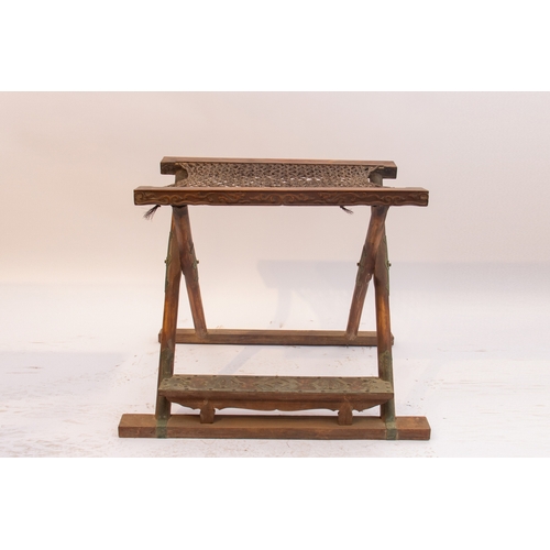 20142 - A Chinese huanghuali made stool, 18th Pr. Size:(Height53cm, Width43cm, Length60cm) Condition:(Good C... 