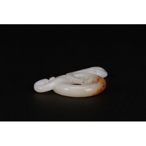 20155 - A Chinese jade ornament, 18th/19th Pr Size:(Length7.4cm, Width5cm, Weight27g) Condition:(Good Condit... 