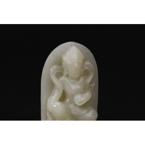 20185 - A Chinese jade ornament, 18th/19th Pr Size:(Length3.4cm, Height5.8cm, Weight32g) Condition:(Good Con... 